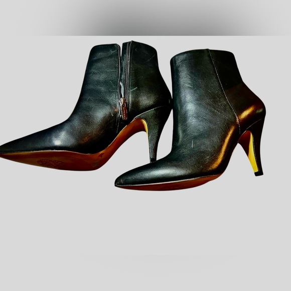BLACK ANKLE BOOTS Vince Camuto Nandi Size 8 - Picture 2 of 6